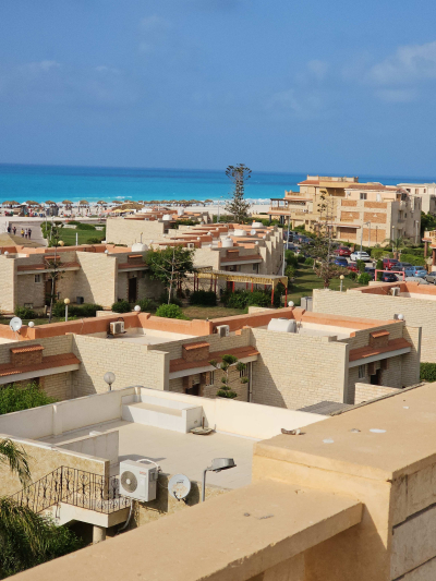 شاليه فيو بحر للبيع بالتقسيط بالساحل الشمالي قرية بدر