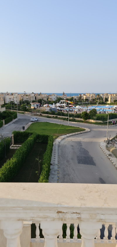 شاليه دوبلكس للبيع بالتقسيط وفيو بحر وحمام سباحه الرئيسي بالتقسيط في الساحل الشمالي