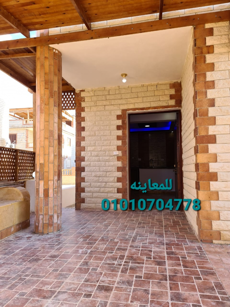 شالية بقرية حورس  متر² ارضى بحديقة وروف