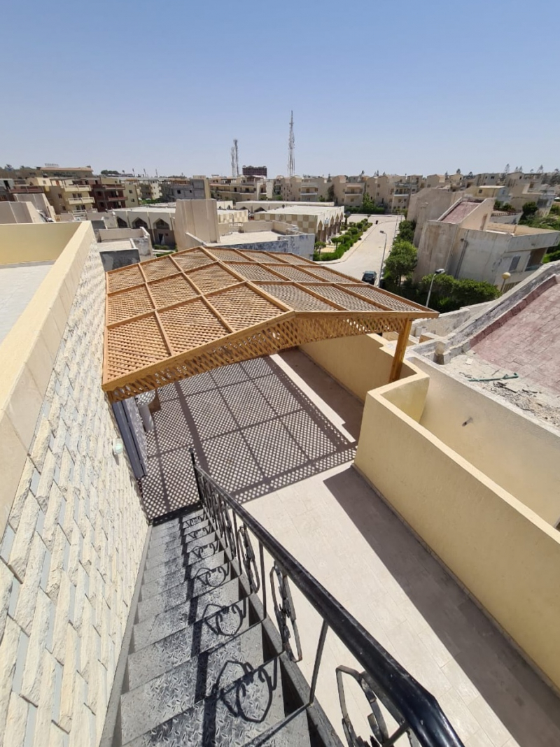 شالية بقرية بدر  متر² اول علوى بروف